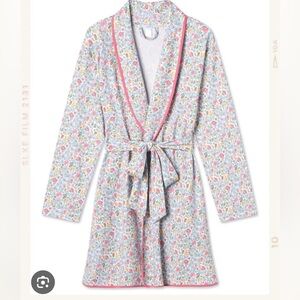 Pima Short Robe in Elizabeth Floral